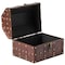 Vintiquewise Black Vintage Caribbean Pirate Chest with Decorative Nailed Design QI003078 - alternate 6